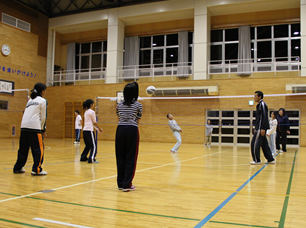 室内練習の様子